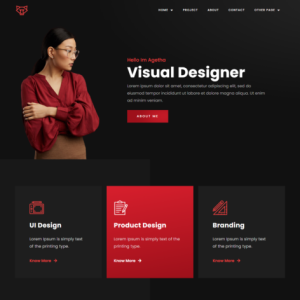 Home Agatha - Creative Portfolio & Agency- WordPress Templates